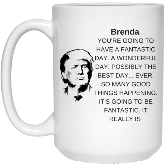 TRUMP MUG BRENDA White Mug