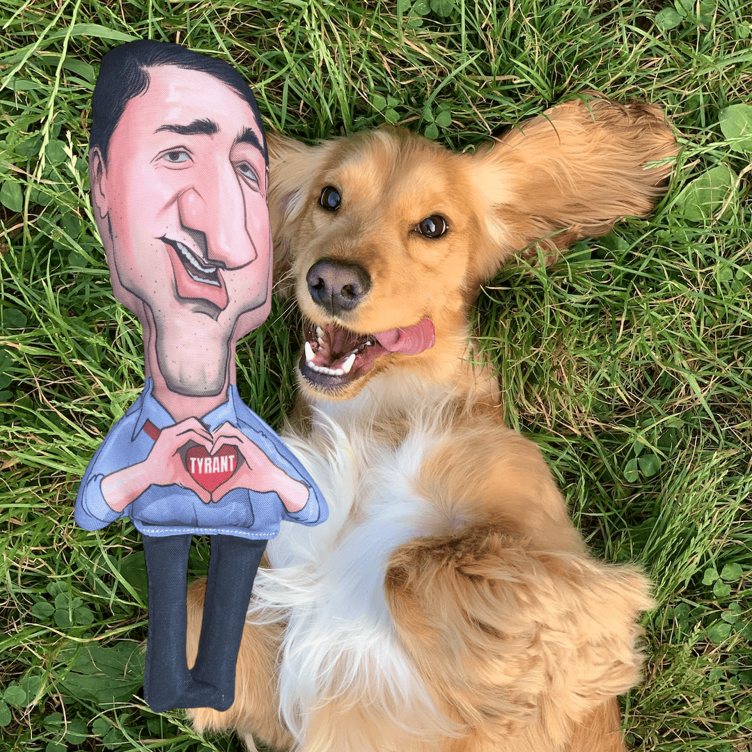 Justin Trudeau Dog Chew Toy