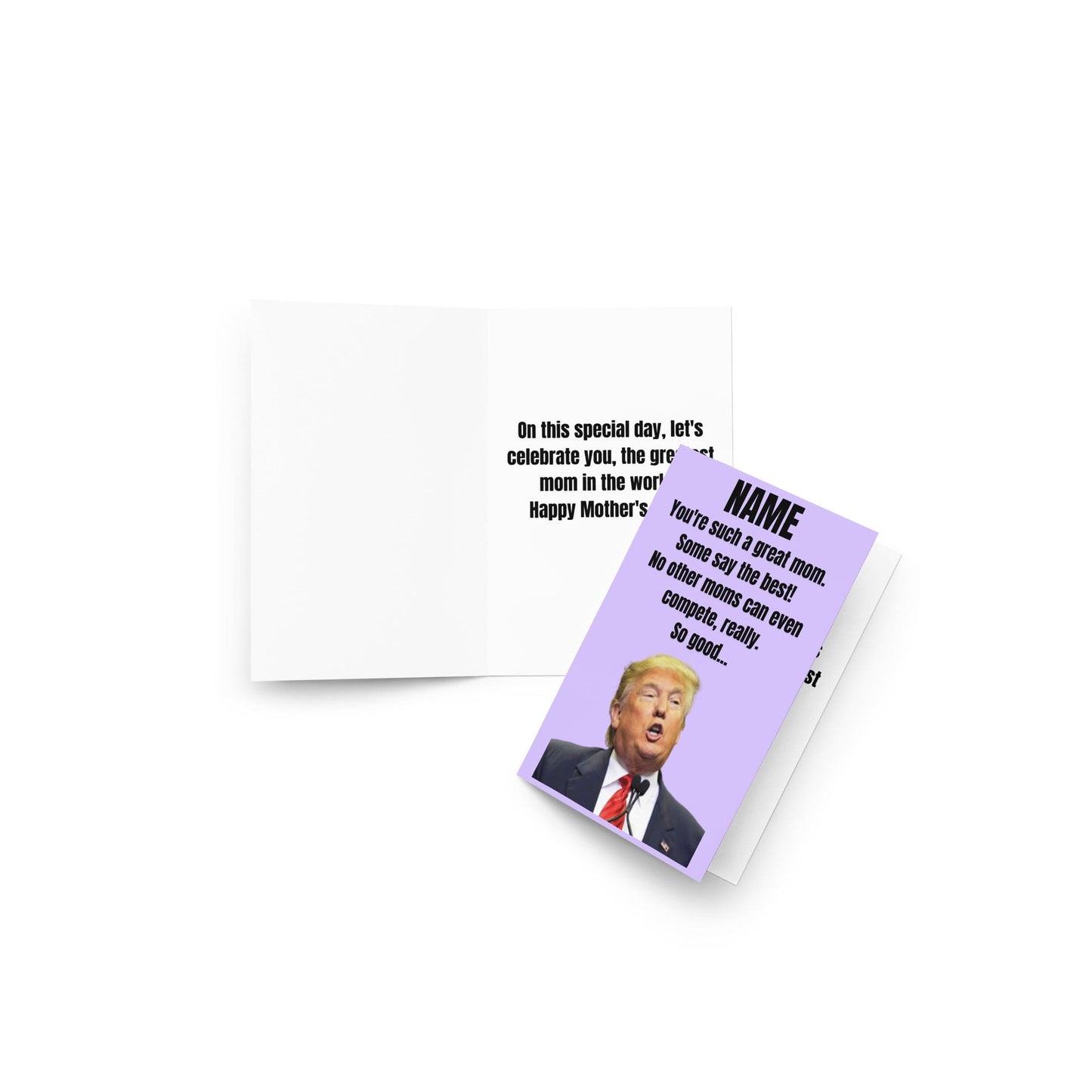 Trump Best Mom Ever Personalized Mother's Day Card
