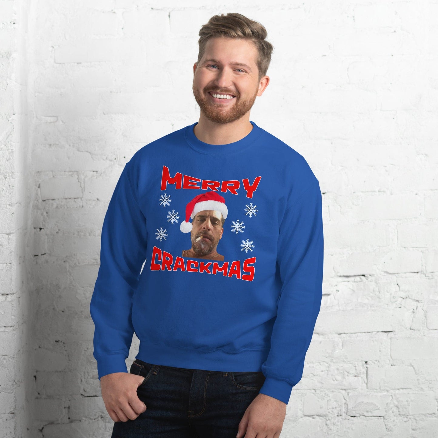 Merry Crackmas Hunter B Funny Christmas Sweater