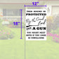 This House is Protected By The Good Lord and a Gun 18"x12" Garden Flag - 2 PIECES