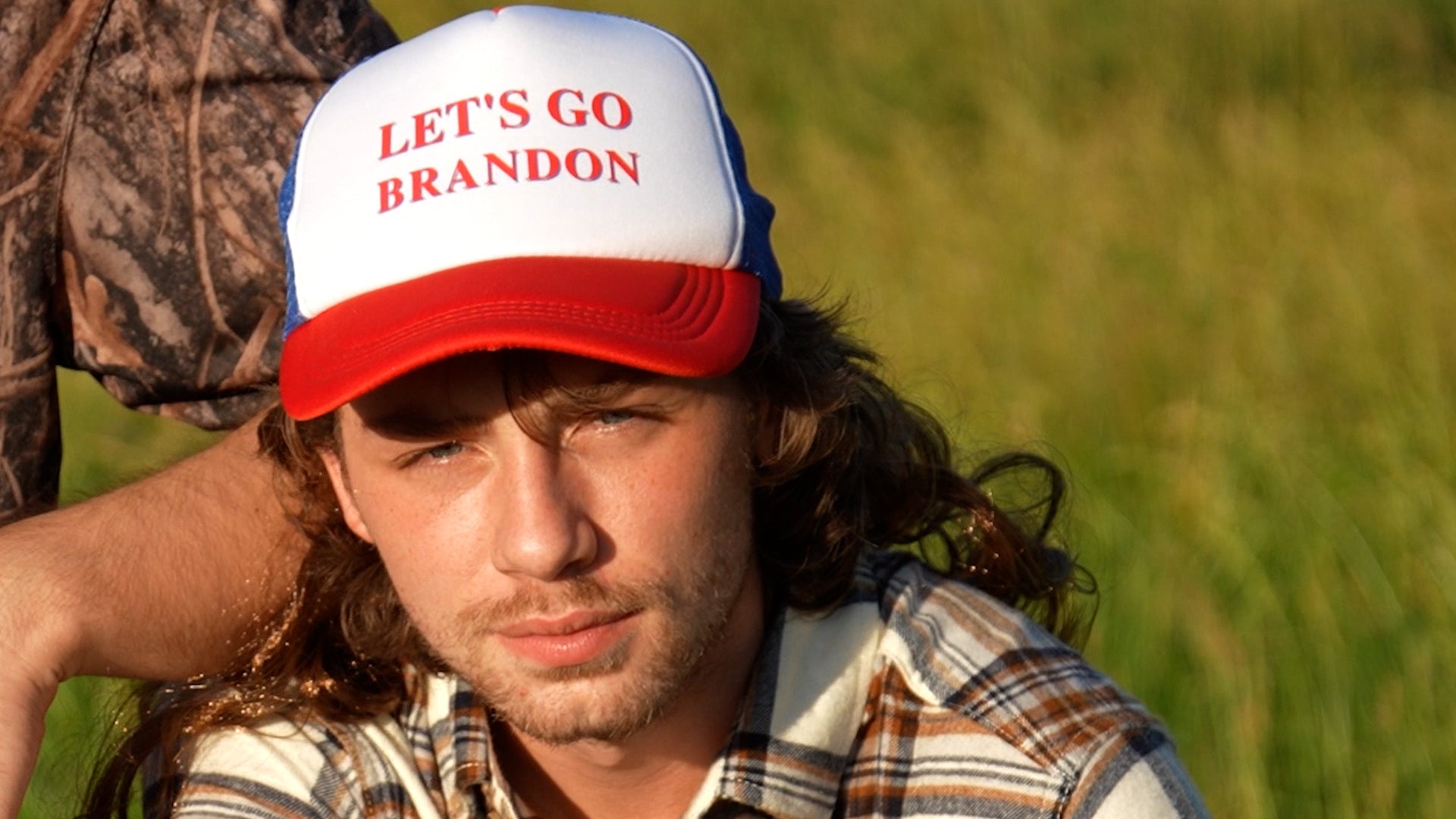 Let s Go Brandon USA Hat with Mullet Wig SQUASH SOCIALISM