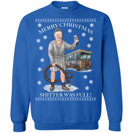 Donald Trump Shitter Was Full Christmas Sweater - LiberTee Shirts