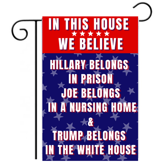 Biden for Nursing Home Funny Garden Flag