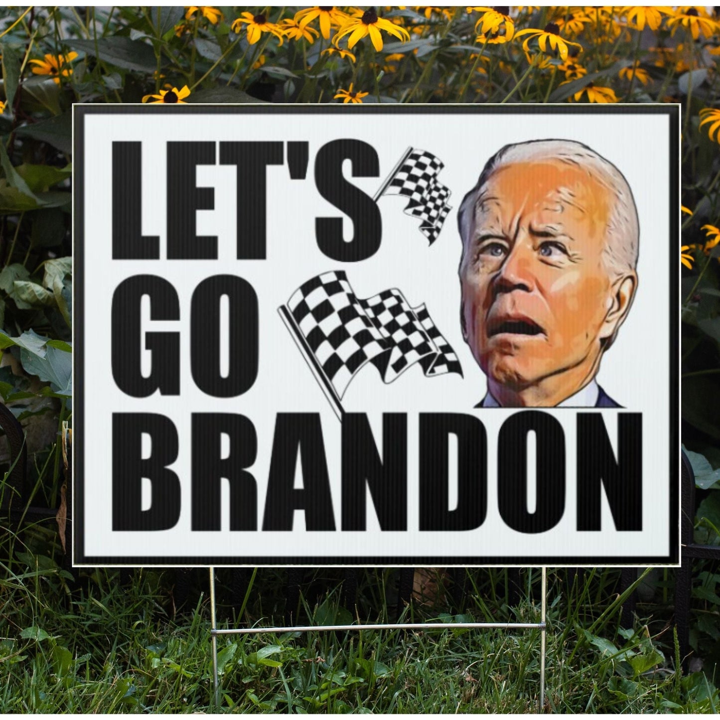 Let's Go Brandon Yard Sign - 2 Pieces
