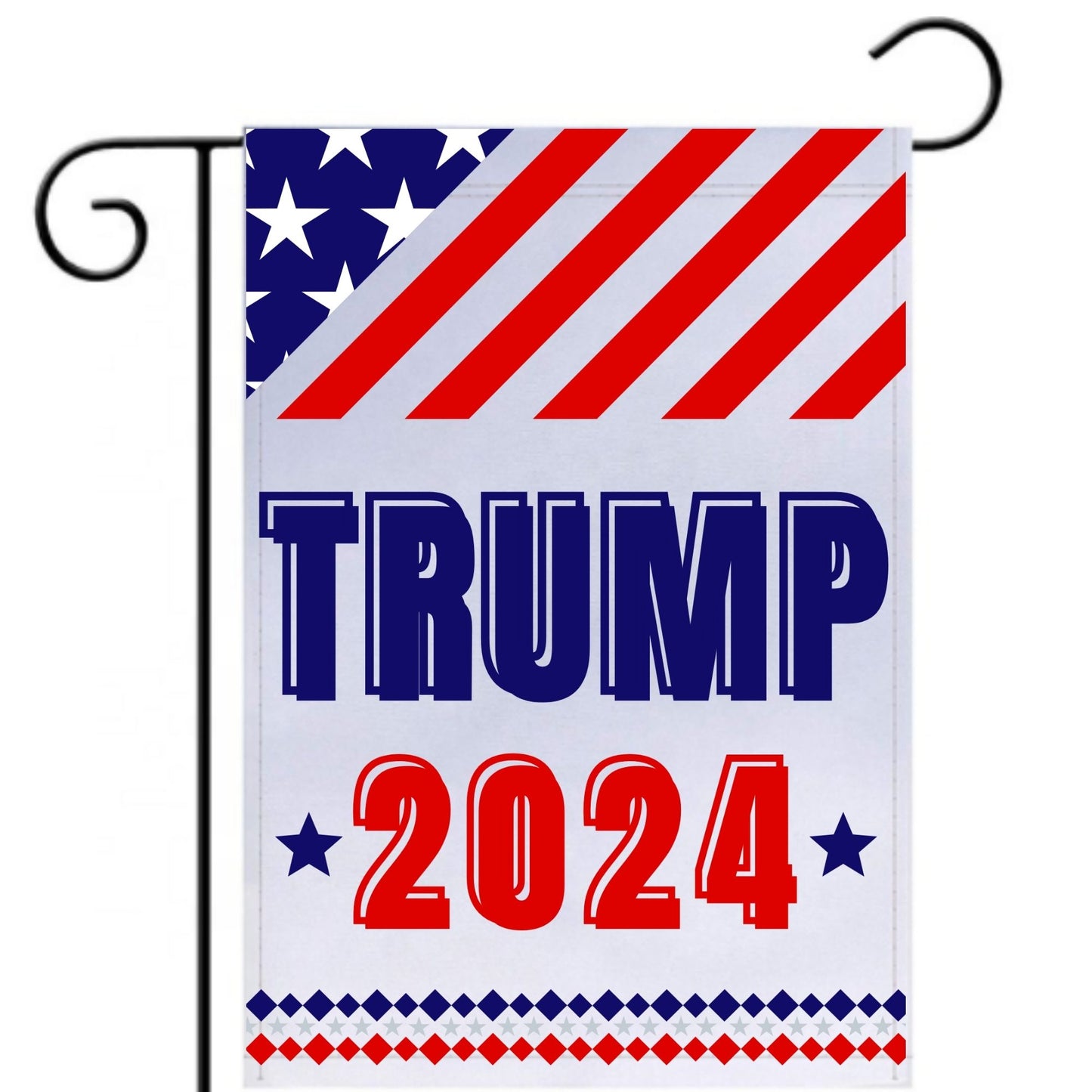 LiberTee Trump for President 2024 Outdoor Garden Flag | Trump 24 Save America 12x18 Flag Banner for Lawn or Garden | Patriotic Flag for MAGA Supporters