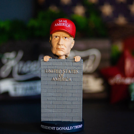 Donald Trump Save America Wall Bobblehead Doll - 2 Pieces