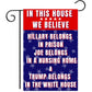 Hillary Prison - Biden Nursing Home - Pro Trump 18" x 12" Garden Flag
