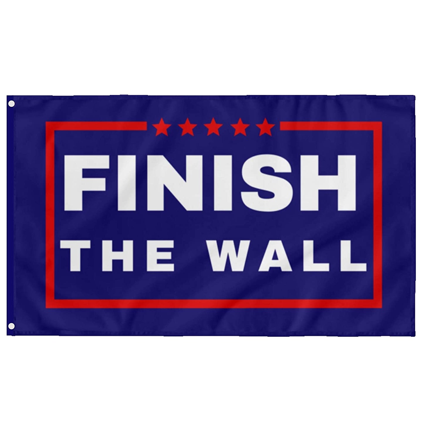 Finish the Wall 3x5 ft Flag with Grommets for Anti-Biden and Trump Supporters | Border Crisis F Biden Banner