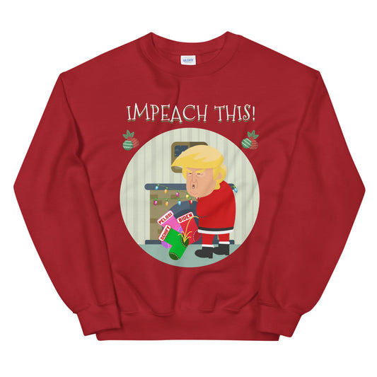 Funny Impeach This Donald Trump Ugly Christmas Sweater for Men and Women