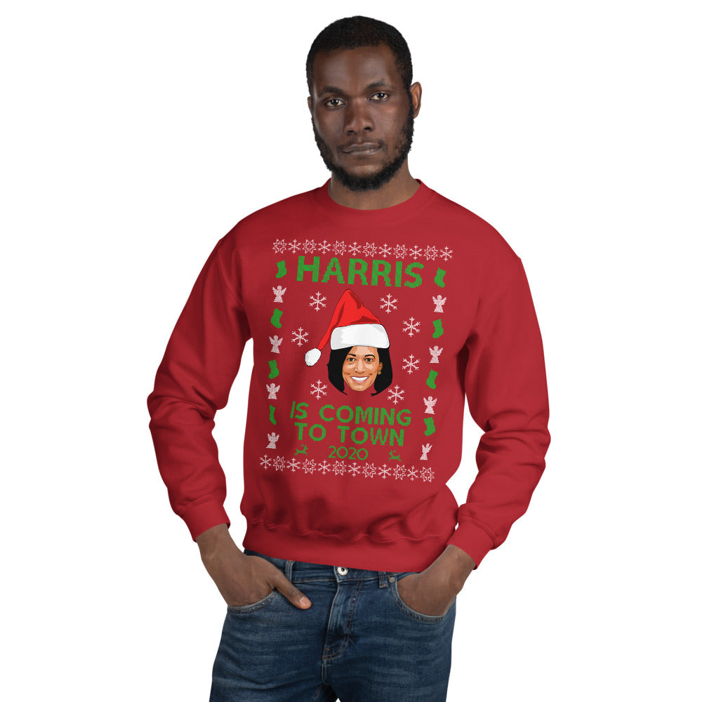 Kamala Harris Christmas Sweater, Harris 2020 Ugly Xmas Sweater for Men and Women