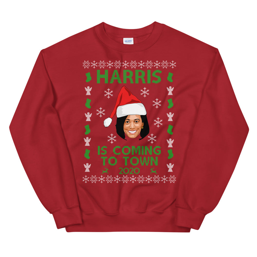 Kamala Harris Christmas Sweater, Harris 2020 Ugly Xmas Sweater for Men and Women
