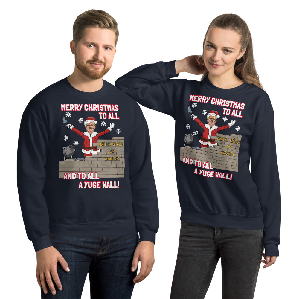 Trump Christmas wall sweater
