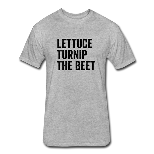 Lettuce Turnip The Beet Spod shirt - heather gray